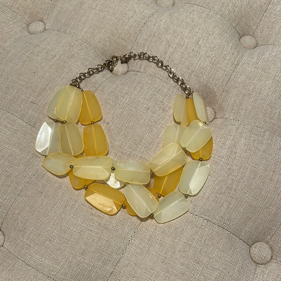 The Limited Butter‎ Yellow Geometric Bead Necklace - Picture 4 of 4